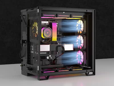 CORSAIR iCUE LINK LX120 RGB 120mm PWM Case Fans Starter Kit (3 CORSAIR iCUE LINK LX120 RGB 120mm PWM Case Fans Starter Kit (3