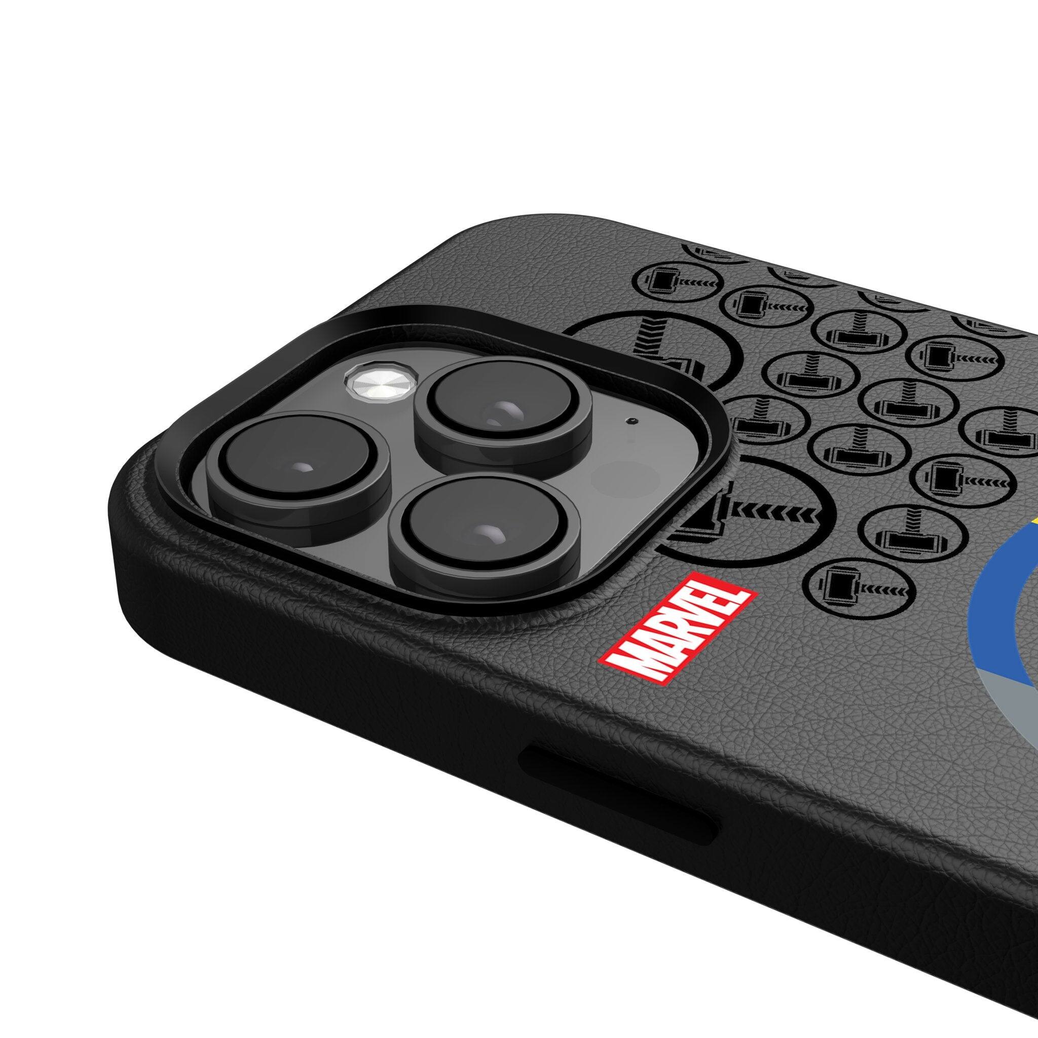 Back. Keyscaper - Marvel Sigil MagSafe Compatible Phone Case - Apple iPhone 16 Pro - Thor.