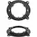 Alt View 12. Metra - Speaker Adapter Plate for Select Toyota 2021-2024 Vehicles (2-Pack) - Black.