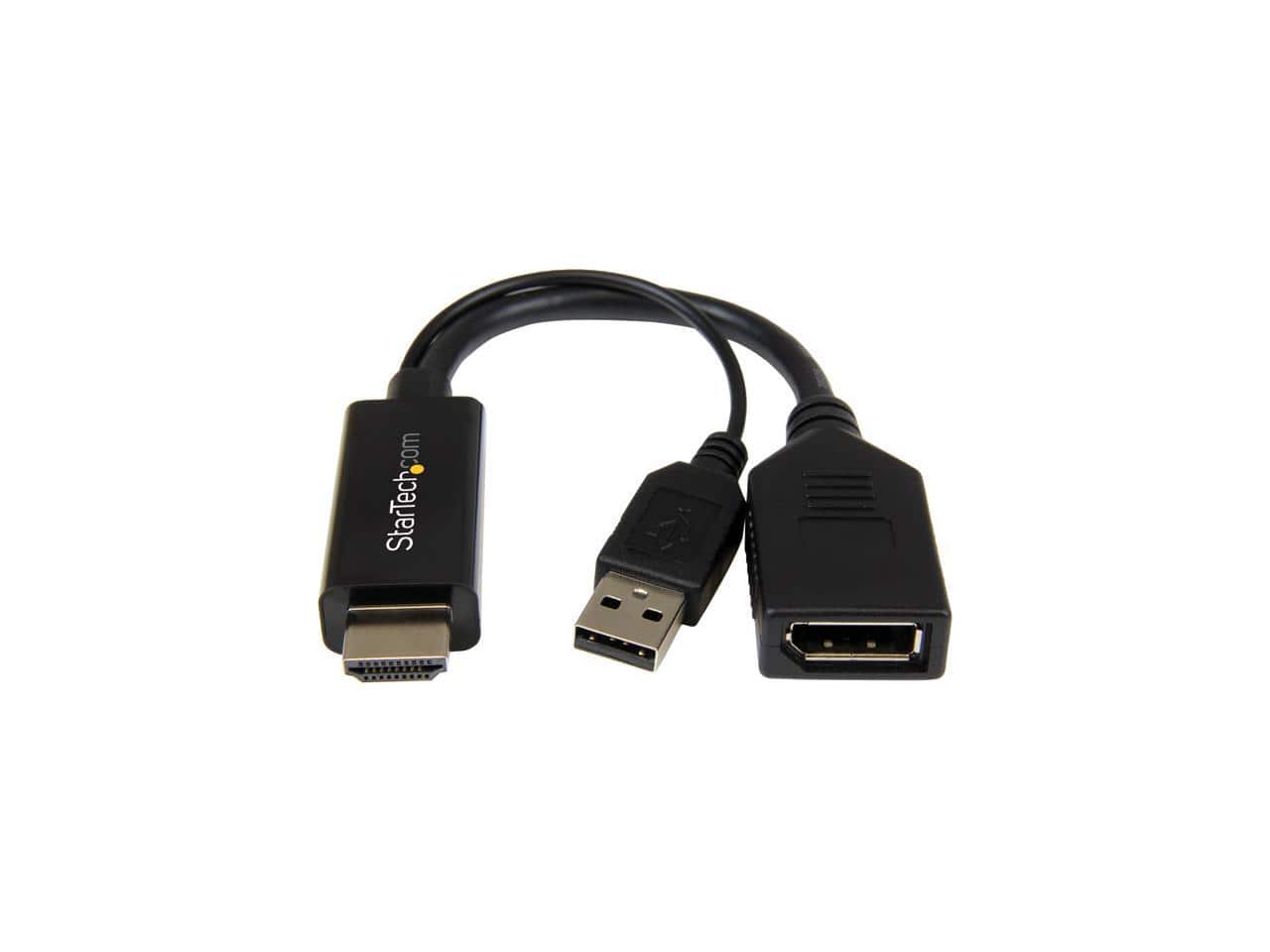 StarTech.com - HD2DP HDMI to DisplayPort Converter - HDMI to DP Adapter with USB Power - 4K