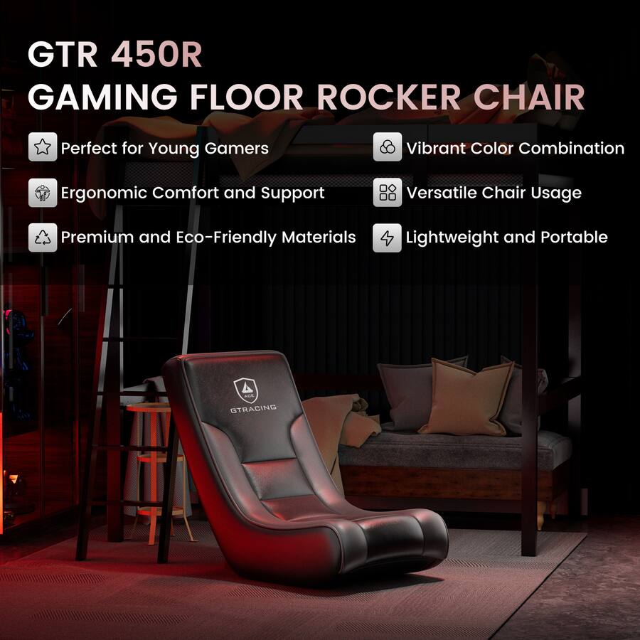 GTPlayer Rocker Floor Gaming Chair Ergonomic Comfortable Floor Rocker ...