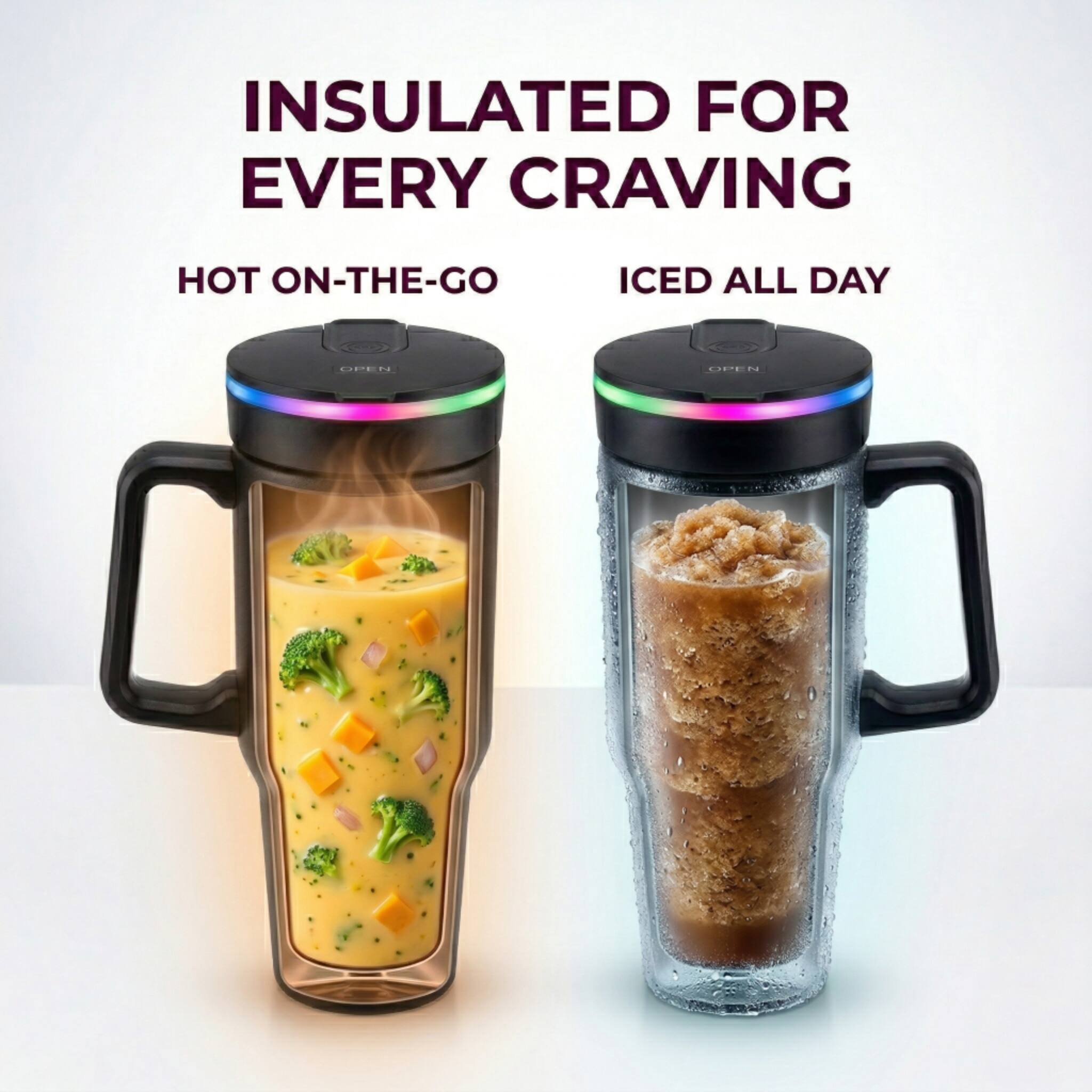 INSULATED FOR EVERY CRAVING  
HOT ON-THE-GO  
ICED ALL DAY