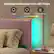 Upholstered Bedside with LED Strips: 7 Colors, 22 Modes, Remote Control.