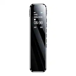 Cluzine - Portable Digital Voice Recorder, HD True Noise Reduction with Color Display, 64G TF Card Ultra Long Standby - Black