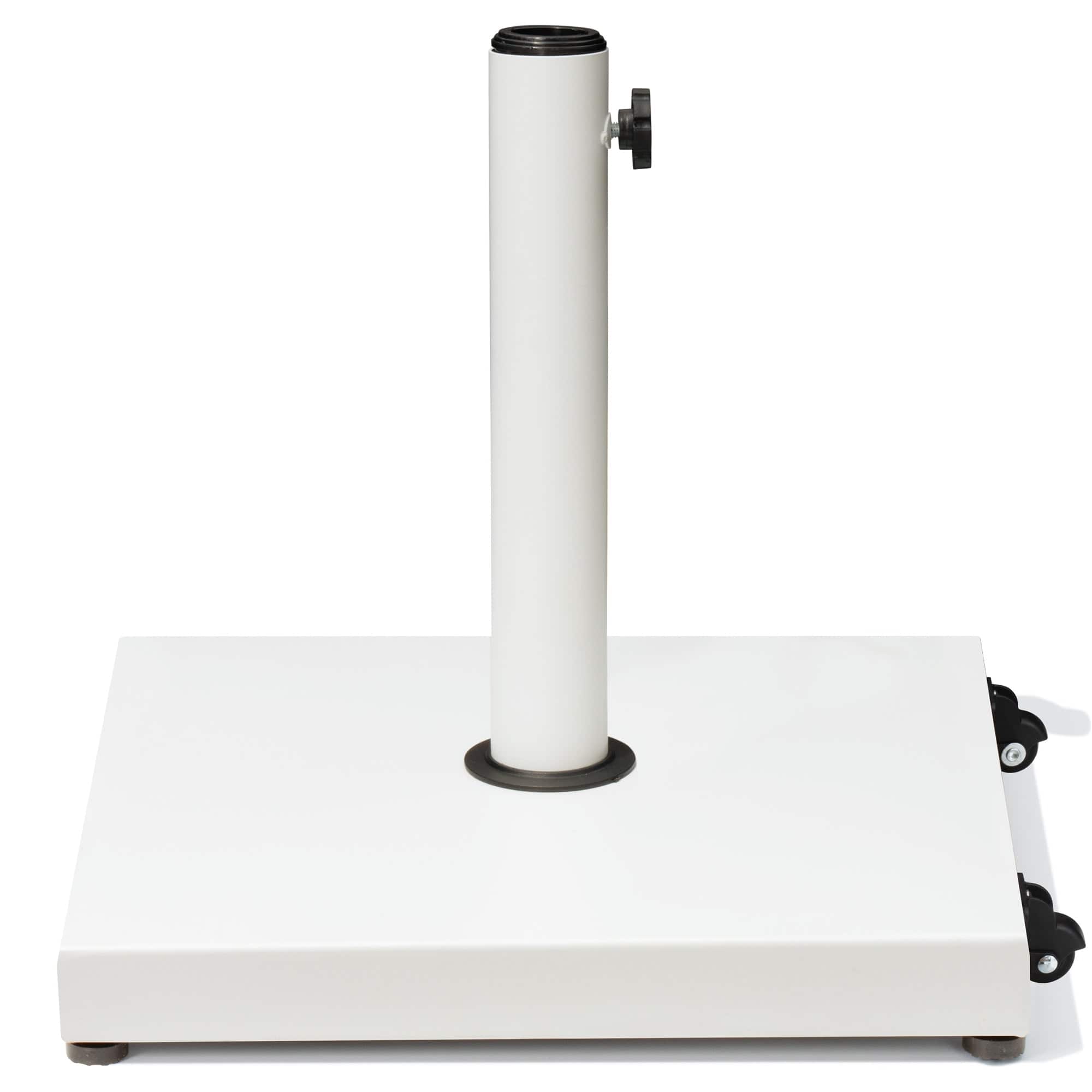 Crestlive Products - Square Weighted Outdoor Umbrella Base Stand for Patio Market Umbrella - White