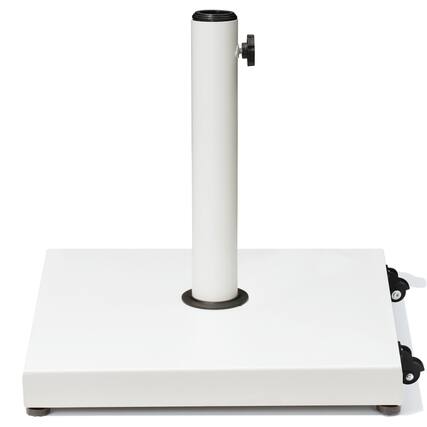 Front. Crestlive Products - Crestlive Products Square Weighted Outdoor Umbrella Base Stand for Patio Market Umbrella - White.