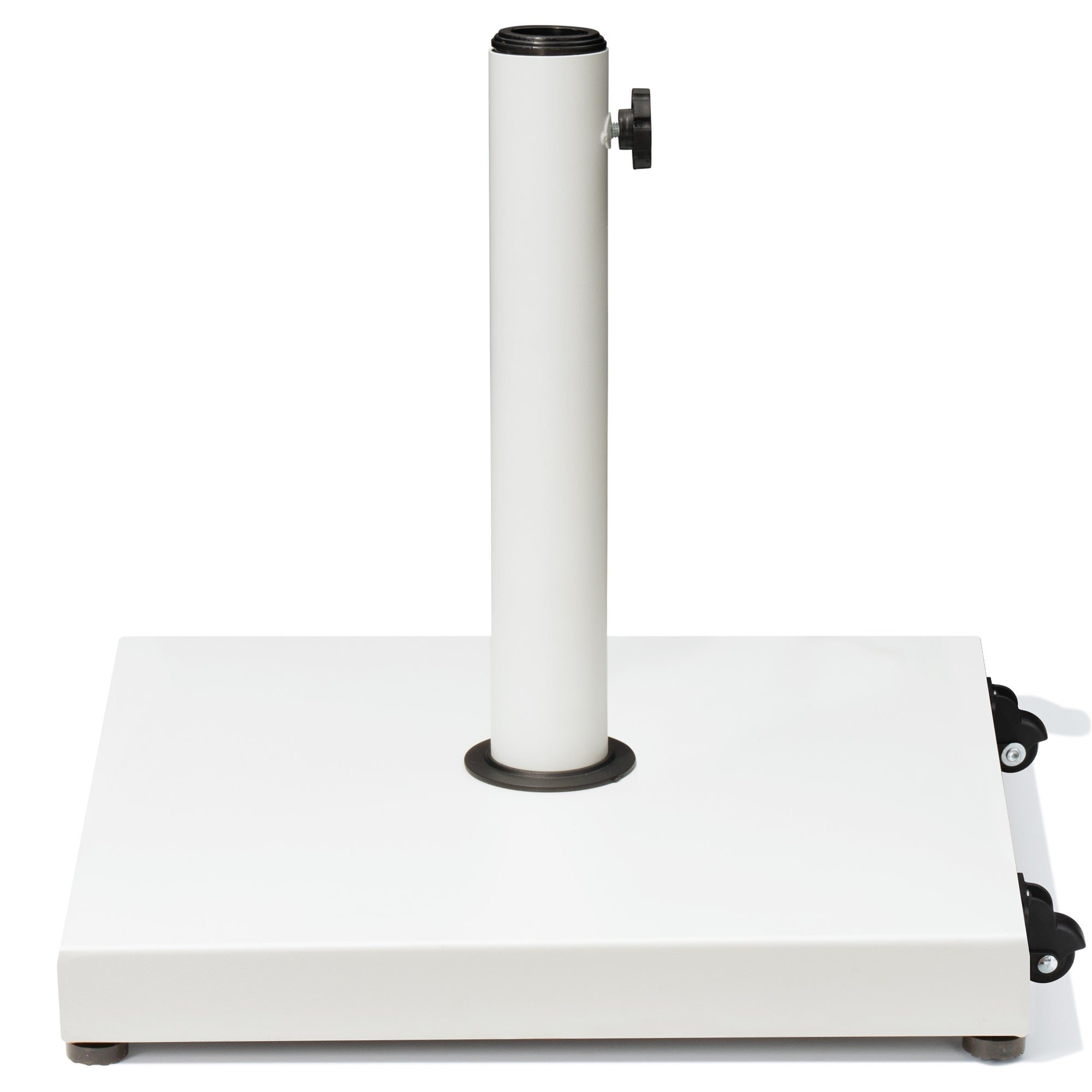 Crestlive Products - Square Weighted Outdoor Umbrella Base Stand for Patio Market Umbrella - White
