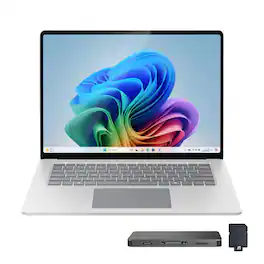 Microsoft - Surface 15" 2K Touch Laptop,Snapdragon X Elite,16GB RAM,256GB SSD,Backlit Keyboard,Copilot+ PC,Win 11 - Platinum