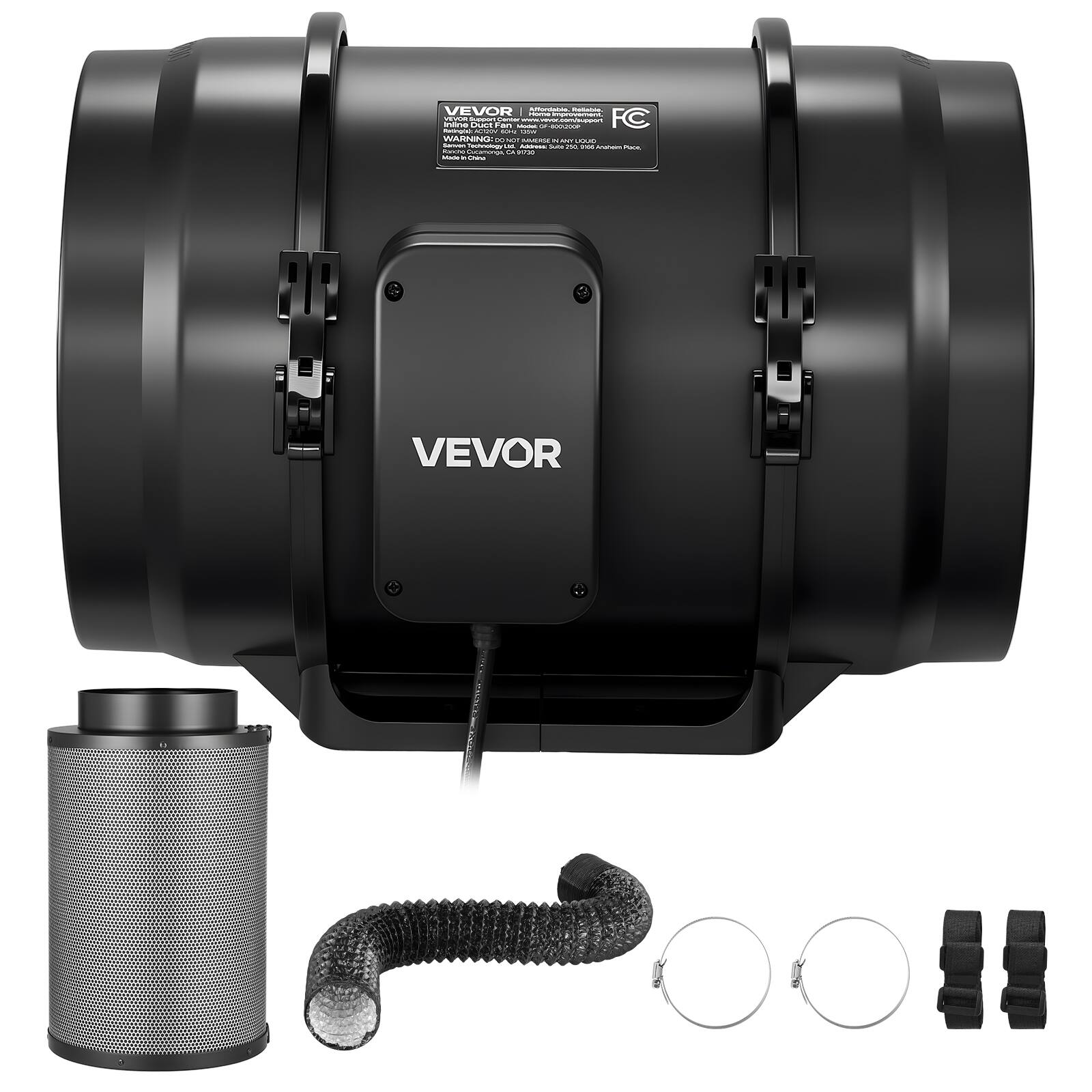 VEVOR

WARNING: This duct is for indoor use only. Do not use outdoors.

Made in China

Model: VD-1000

FC

CE

RoHS

EMC Directive

2002/95/EC

2004/108/EC