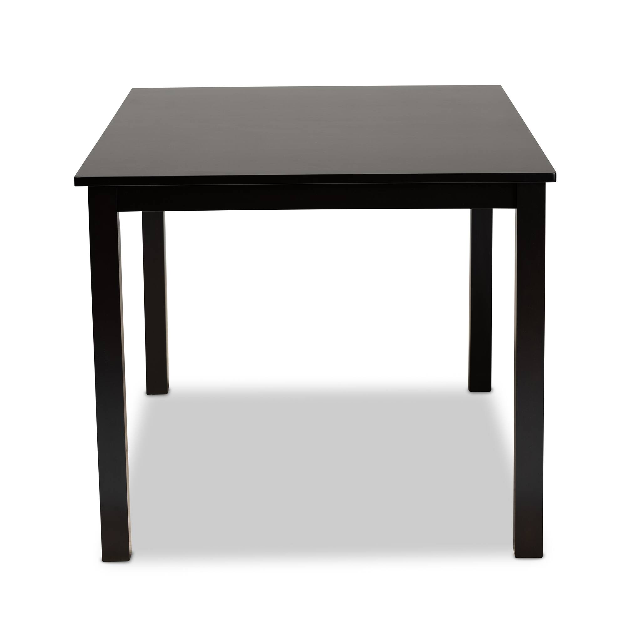 Left. Baxton Studio - Eveline Modern and Contemporary Finished Rectangular Wood Dining Table - Espresso.