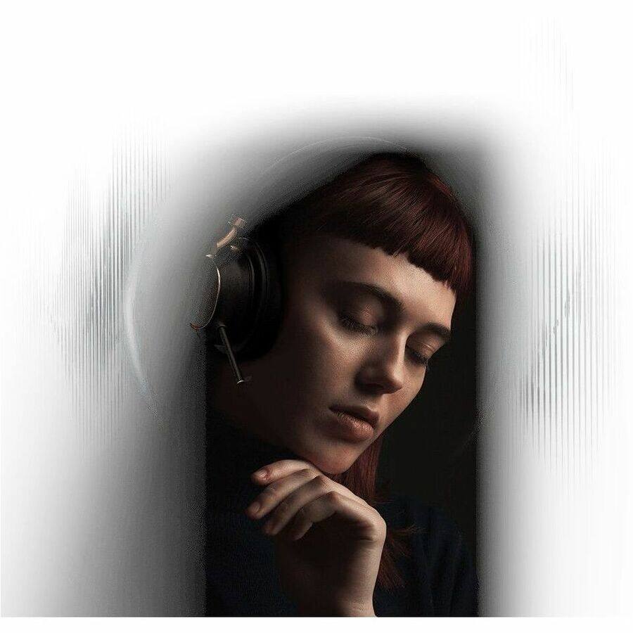 Alt View 3. Yealink - Yealink BH76 Plus Headset - Microsoft Teams Certification - Stereo - Wireless - Bluetooth - 150 ft - 20 Hz to 20 kHz - Black.