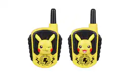 eKids - Pokemon Pikachu Walkie Talkies for Kids, Two Way Radios for Indoor or Outdoor Games - Yellow
