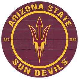 Jardine - Arizona State Sun Devils 20'' x 20'' Indoor/Outdoor Circle Sign - Maroon