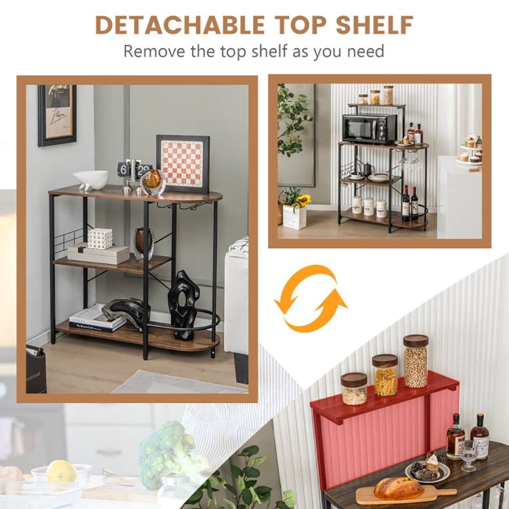DETACHABLE TOP SHELF  
Remove the top shelf as you need
