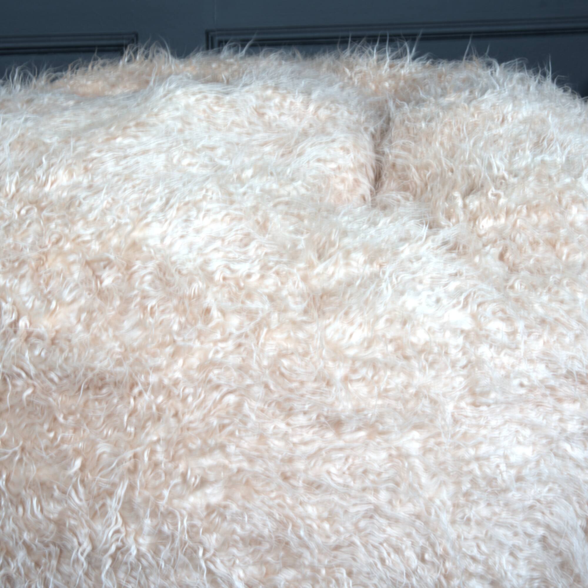 Alt View 1. GOODSILO - Luxurious Faux Fur Bean Bag Chair with Removable Cover for Ultimate Comfort and Style - taupe.