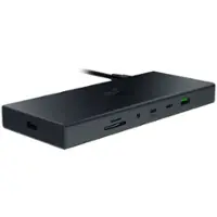 Razer - USB 4 Dock Station with 14 Ports for PC and Mac - Black - Front_Zoom