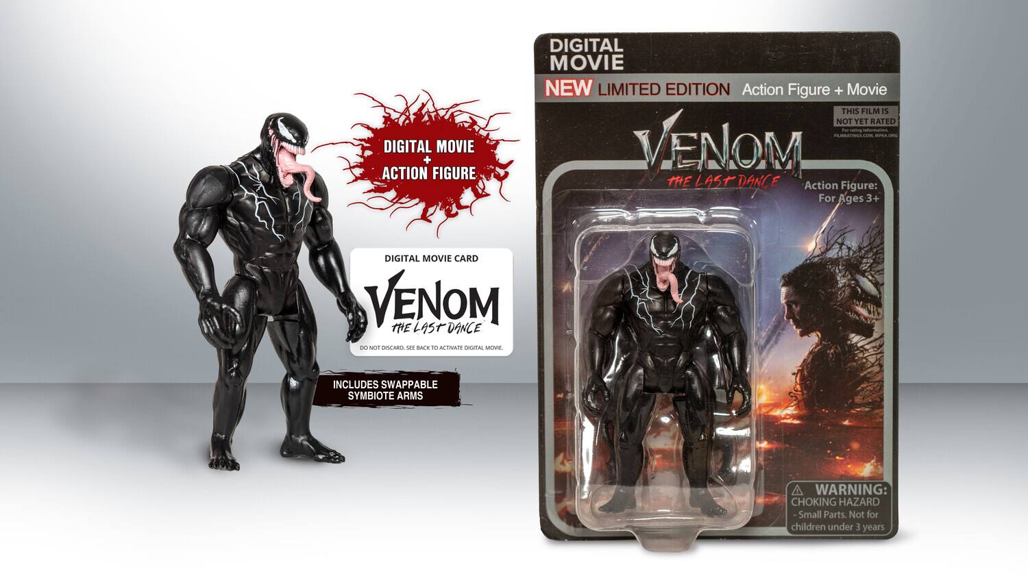 Sony Pictures Home Entertainment - Venom: The Last Dance (Digital Movie + Limited Edition Collectible Action Figure) - Multicolor