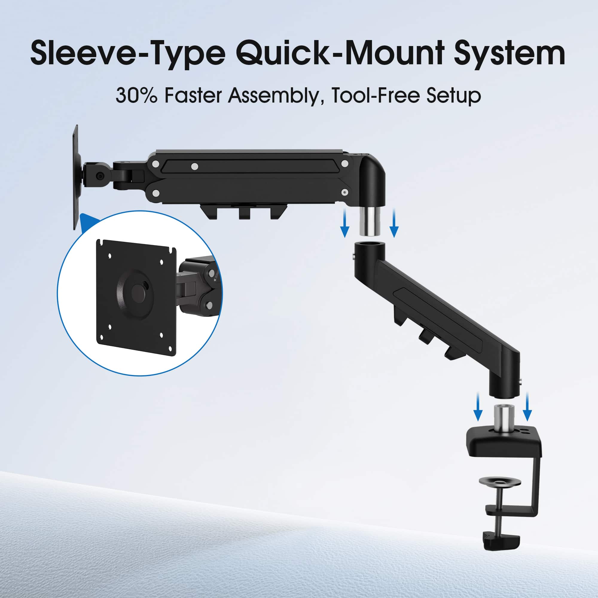 FlexiSpot MA1 Adjustable Single Monitor Arm for 17