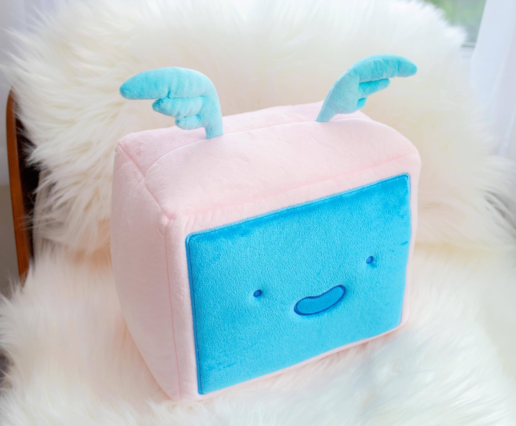 Alt View 5. Toynk - Bee and PuppyCat 10-Inch Collector Plush Toy | Temp-Bot - Blue.