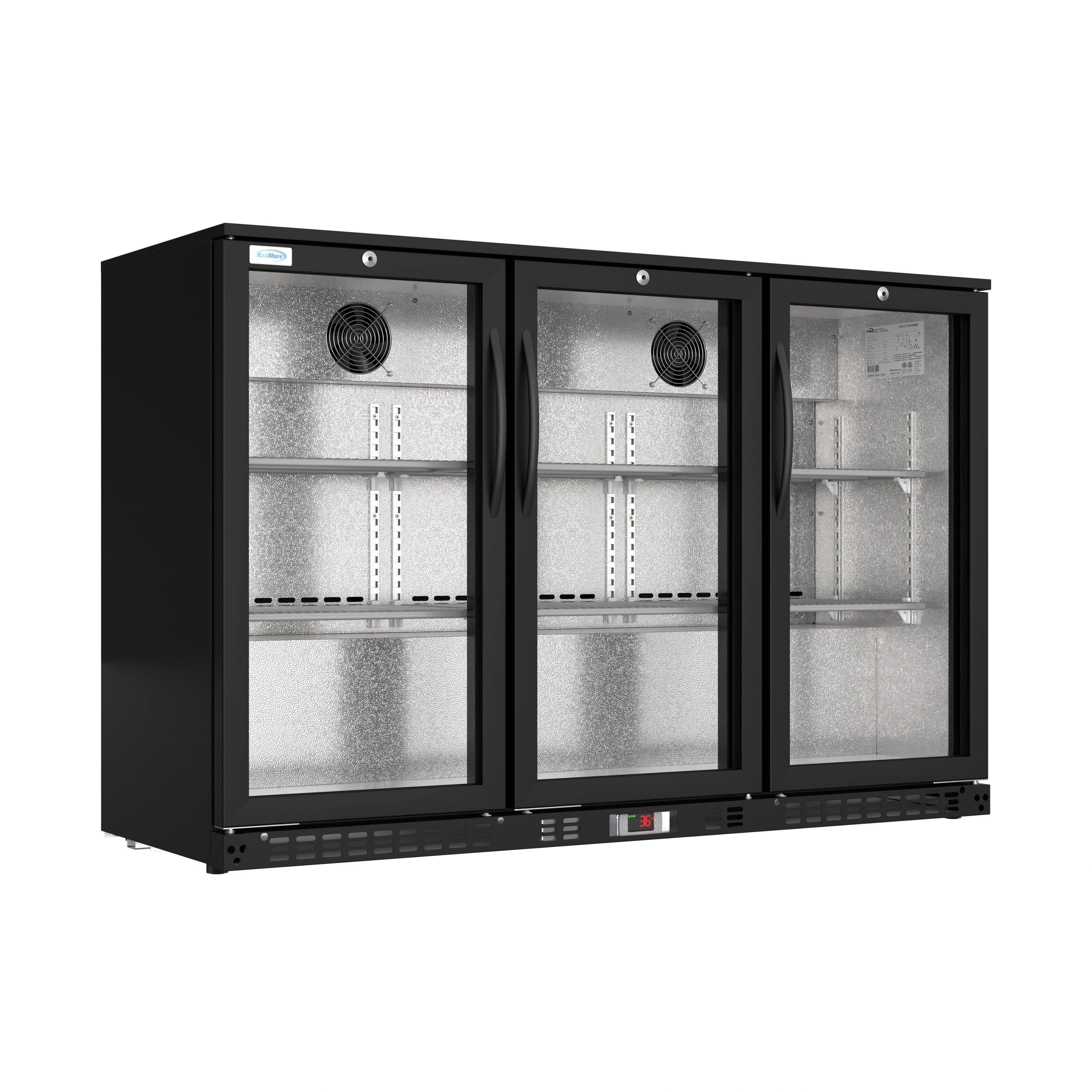 Alt View 4. Koolmore - 53 in. Three-Door Back Bar Refrigerator - 11 Cu Ft. BC-3DSW-BK - Black.