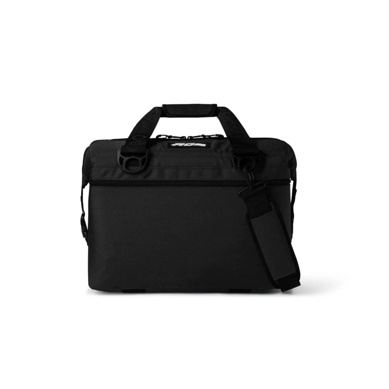 Angle. AO Coolers - AO Coolers Original Canvas Series 24-Pack Soft Cooler (Black) - Black.