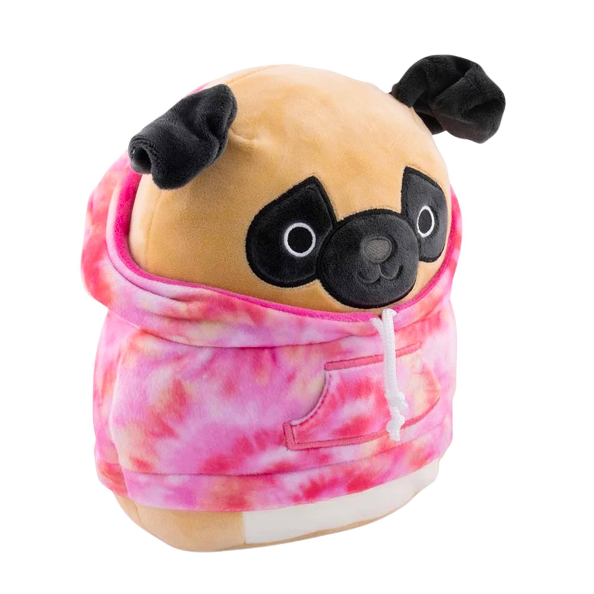Alt View 10. Kellytoy - Squishmallow 12 Inch Hoodie Plush | Prince The Pug.