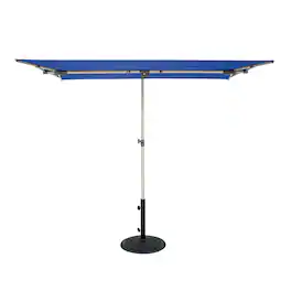 Mondawe - 5' x 7' Rectangle Patio Umbrella with Protective Cover - Ocean Blue