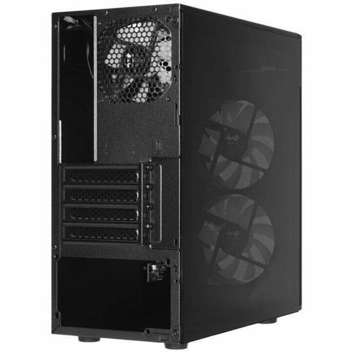 Alt View 8. In Win - In Win CT Series 17.1L Small Form Factor Micro-ATX Mini Tower Chassis - Small Tower - Black - Tempered Glass, Mesh - 1 x - Black.