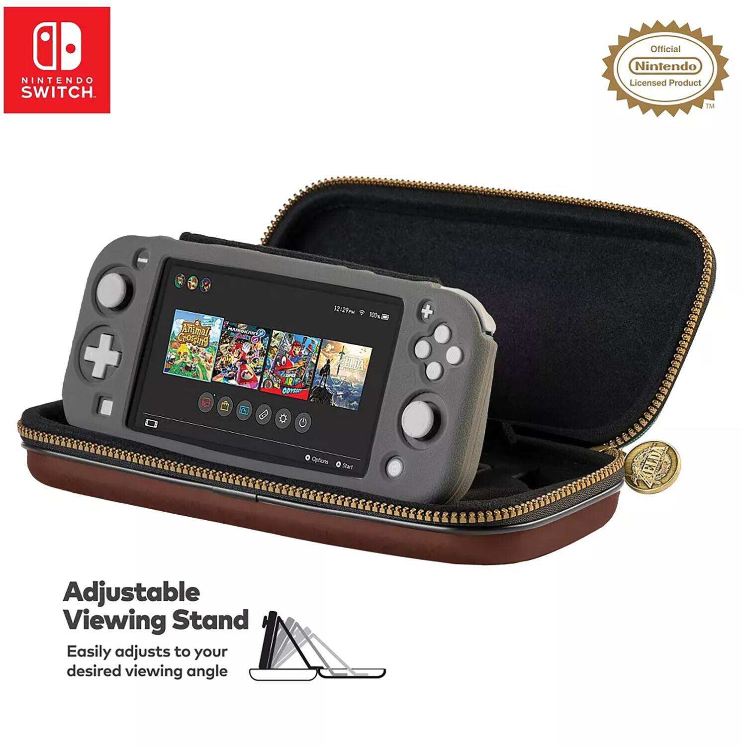 NINTENDO SWITCH  
Official Nintendo Licensed Product  

Adjustable Viewing Stand  
Easily adjusts to your desired viewing angle  

1M + 12:29M 100g Animal Crossing: New Horizons  
2 S o U Coouts e Stwt + ELDA  

Official Nintendo Licensed Product