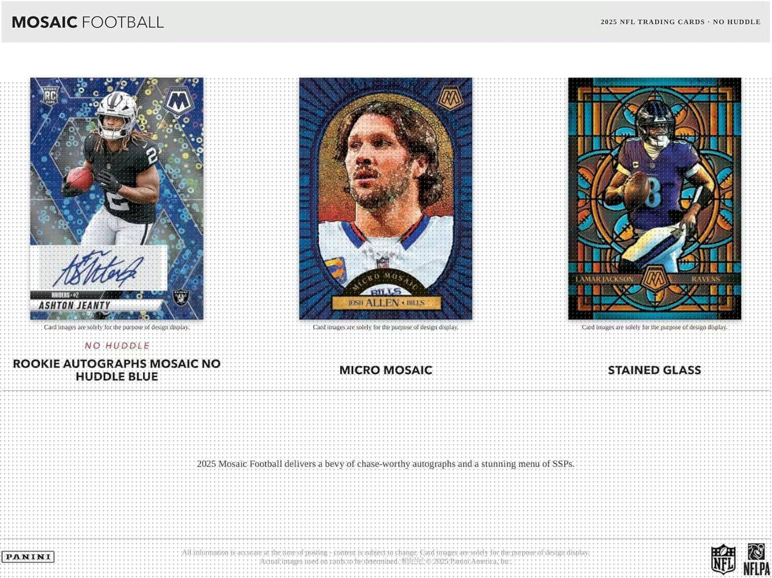2025 Panini Mosaic Football No Huddle Trading Card Box (1