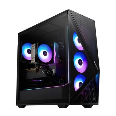 iBUYPOWER Slate Gaming Desktop PC AMD Ryzen 8400F, NVIDIA