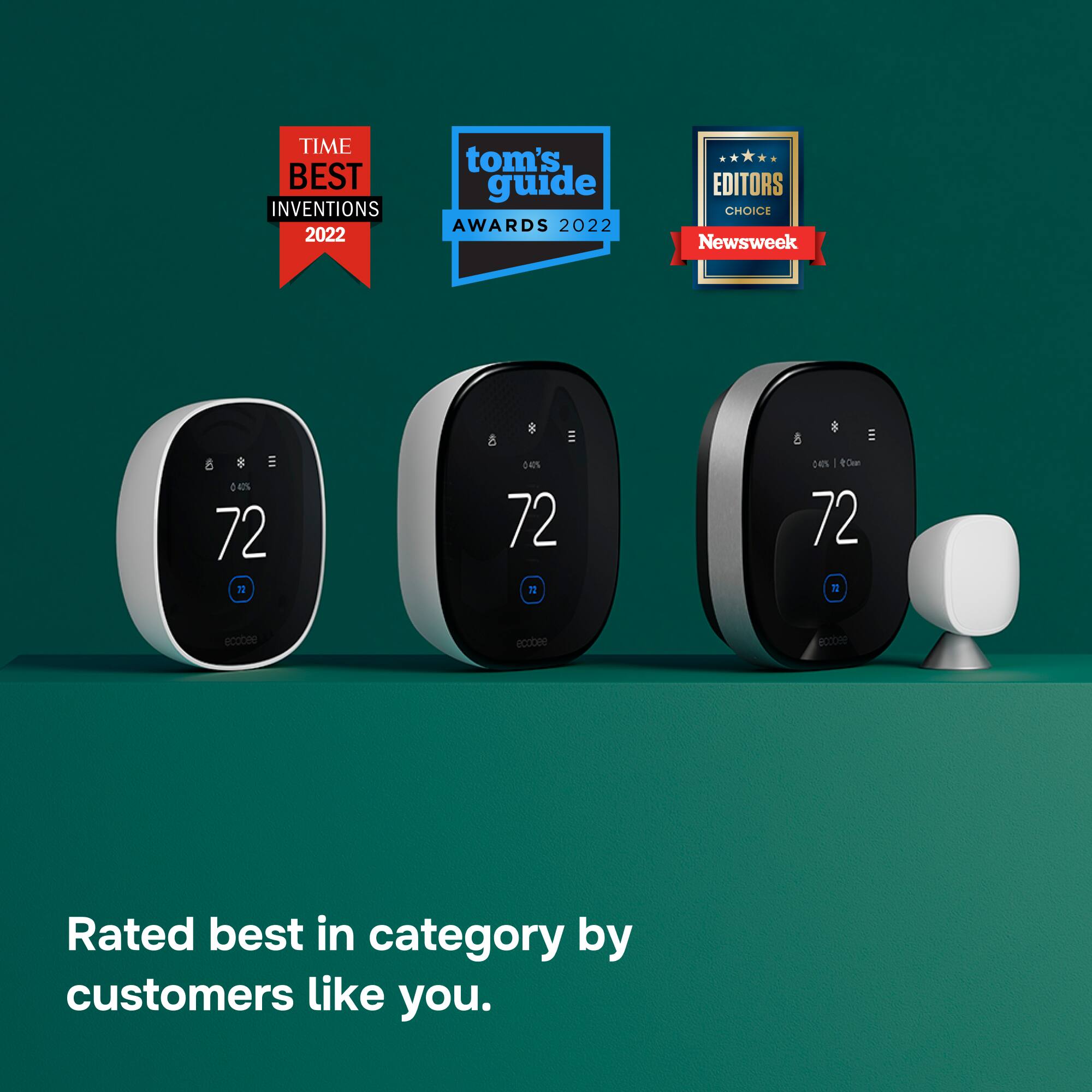 TIME BEST INVENTIONS 2022  
tom's guide AWARDS 2022  
EDITORS CHOICE Newsweek  

0.42% 72 12  
0.40% 72 72  
0.40% +Coun 72 @  

eccose  
eccose  
eccoee  

Rated best in category by customers like you.