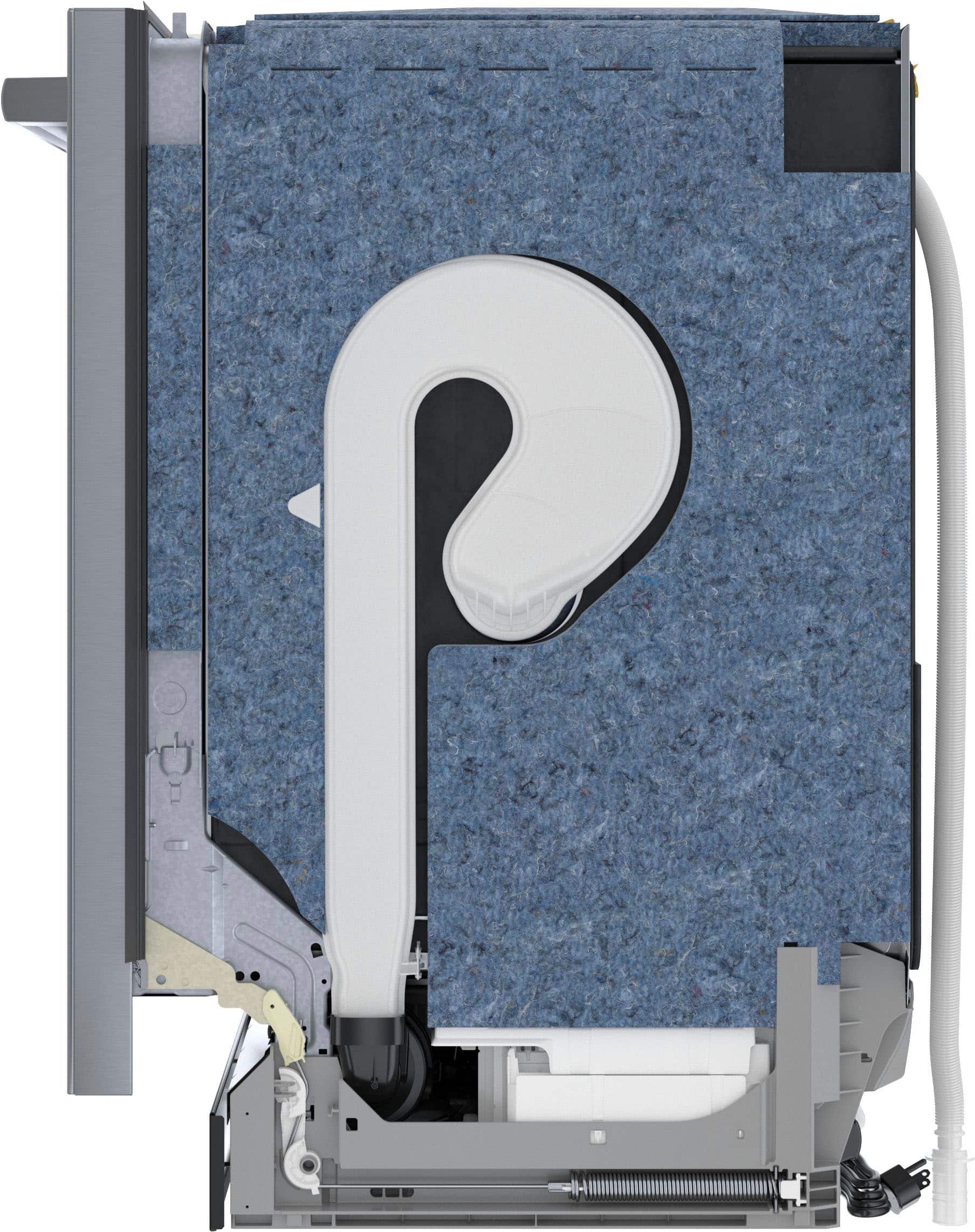 Alt View 2. Bosch - 800 Series 24" Top Control Smart Built-In Stainless Steel Tub Dishwasher with Flexible 3rd Rack, 42 dBA - Stainless Steel.