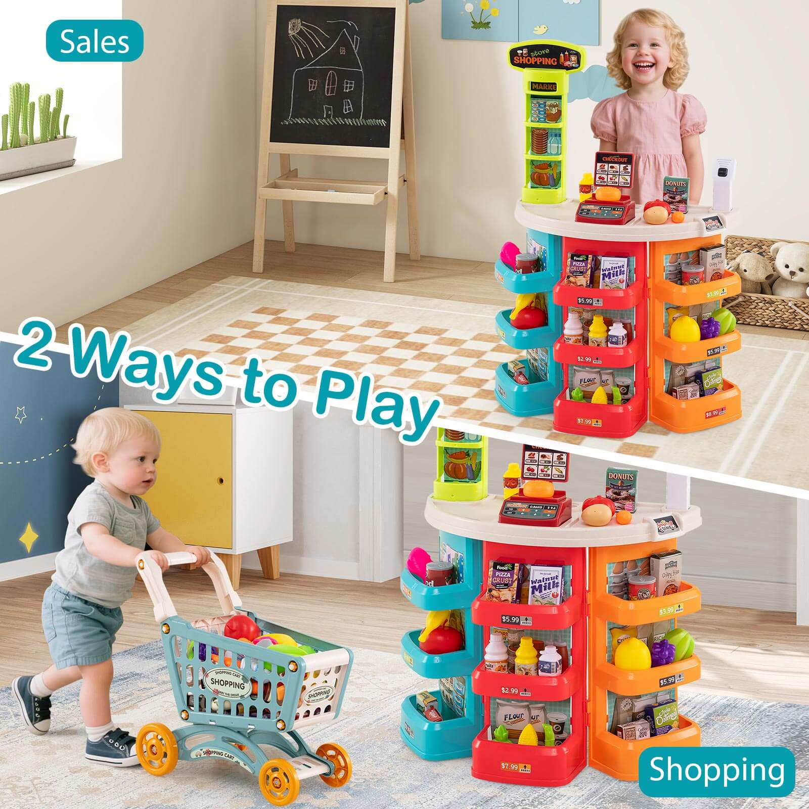 Sales  
2 Ways to Play  
Shopping