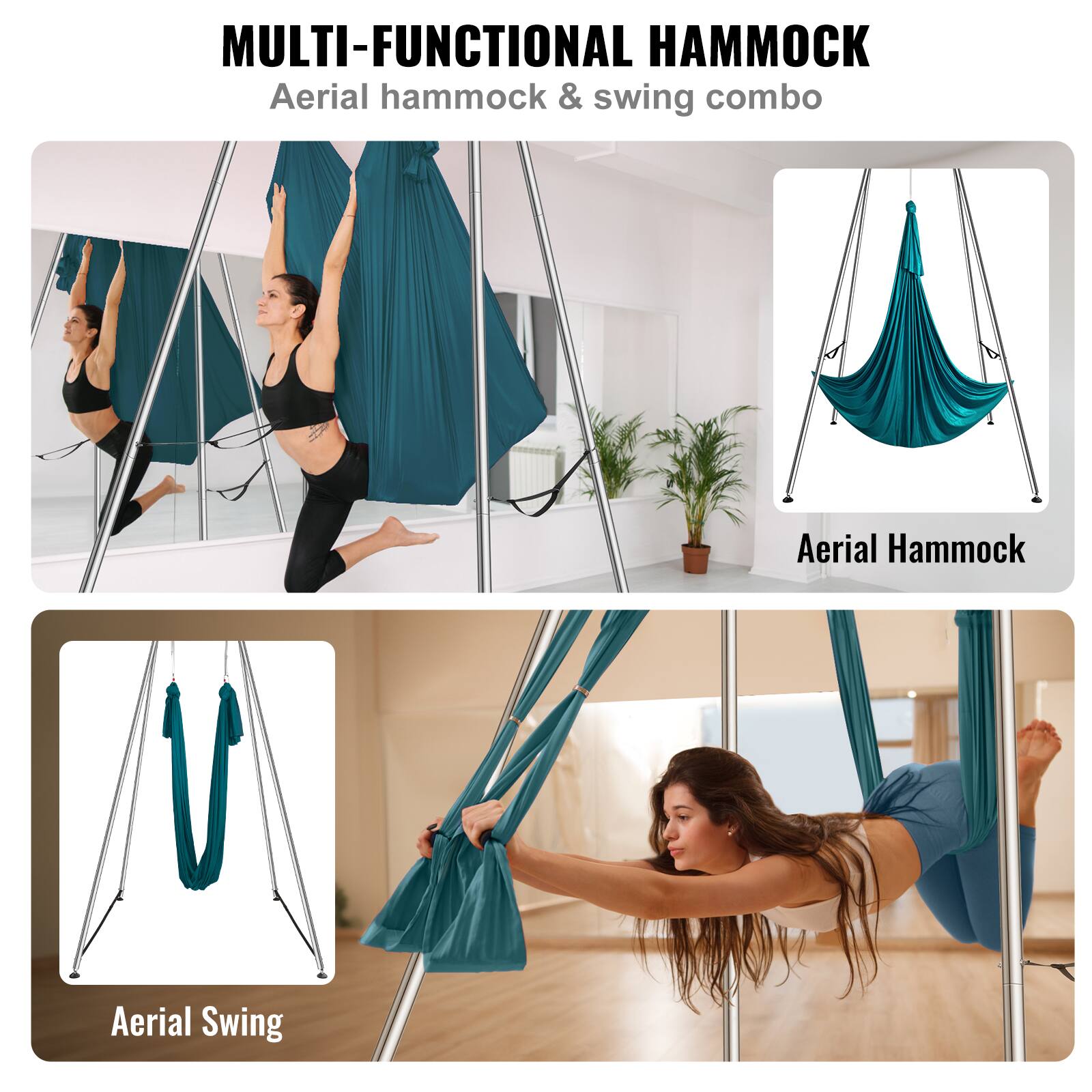 MULTI-FUNCTIONAL HAMMOCK  
Aerial hammock & swing combo  

Aerial Hammock  

Aerial Swing