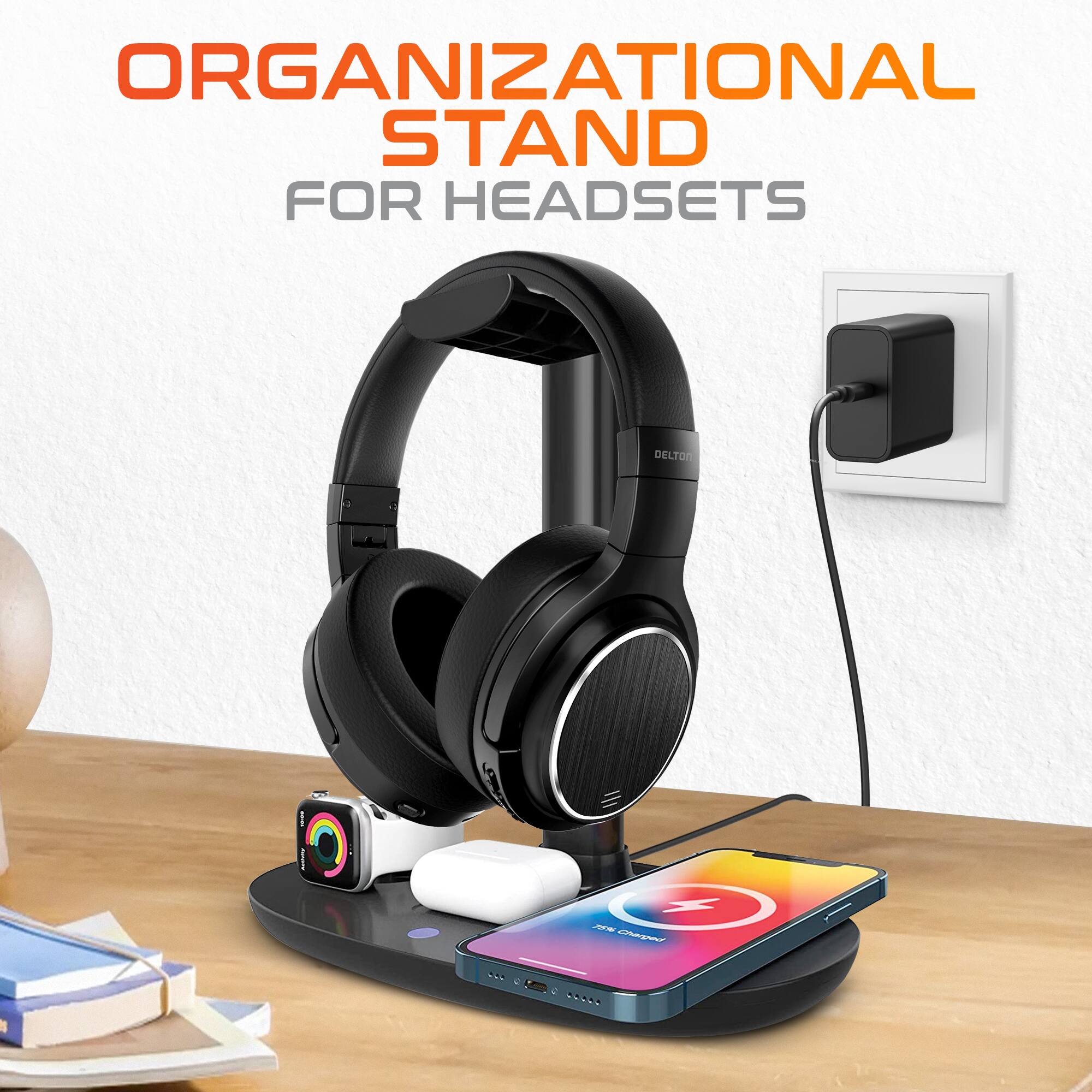 ORGANIZATIONAL STAND FOR HEADSETS DELTOR