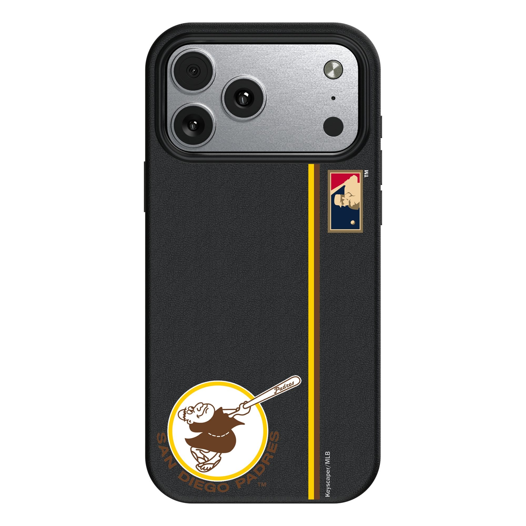 Keyscaper - MLB - San Diego Padres 1969 Logo iPhone Magnetic Bump Case - 17 - Black price history on PriceWatchPro