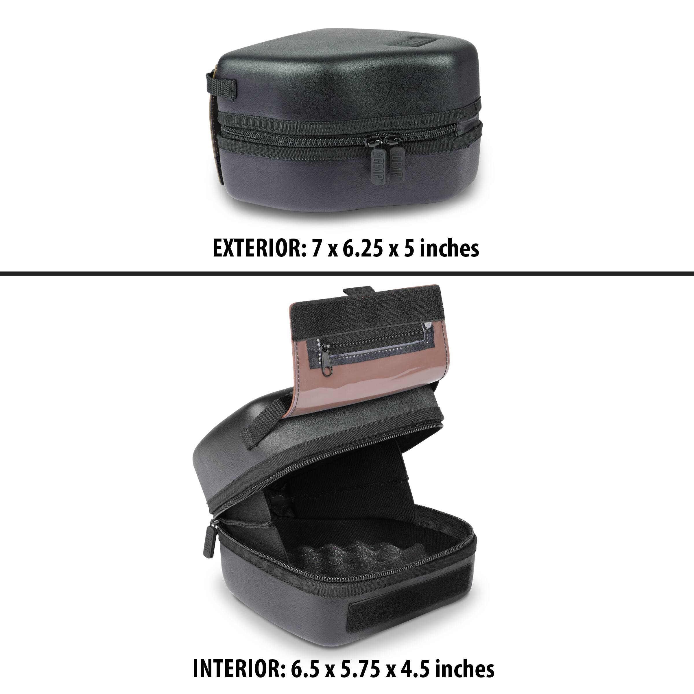 EXTERIOR: 7 x 6.25 x 5 inches  
INTERIOR: 6.5 x 5.75 x 4.5 inches