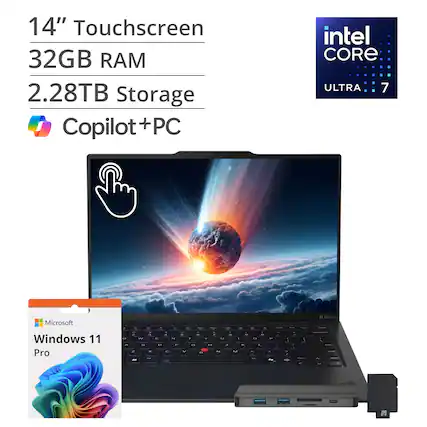 14" Touchscreen
32GB RAM
2.28TB Storage
Copilot+PC
Intel Core Ultra 7
Microsoft Windows 11 Pro
