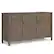 Front. Simpli Home - Lev Wide Storage Cabinet - Smoky Brown.
