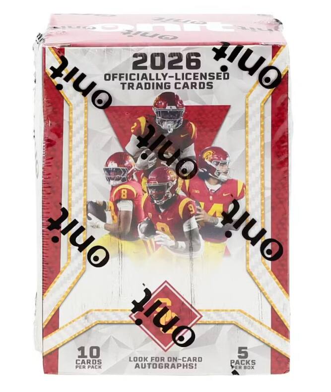 Onit 2026 Officially-Licensed Trading Cards. Onit 8 9 N 0 CARDS 10. Look for On-Card Autographs! 5 Packs per Box.