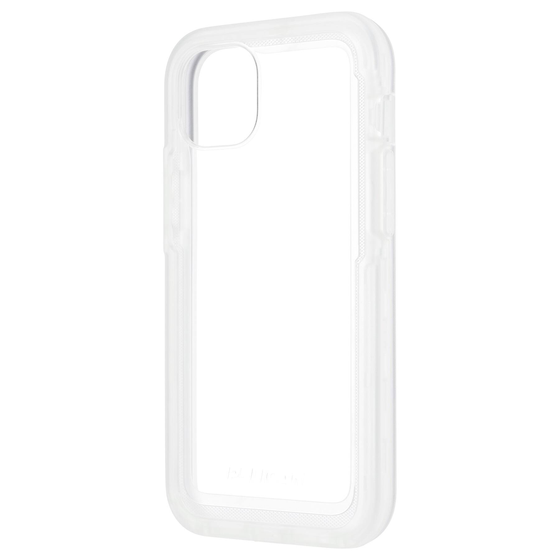 Left. Pelican - Voyager Antimicrobial Hardshell Case for Apple iPhone 14 Plus - Clear.