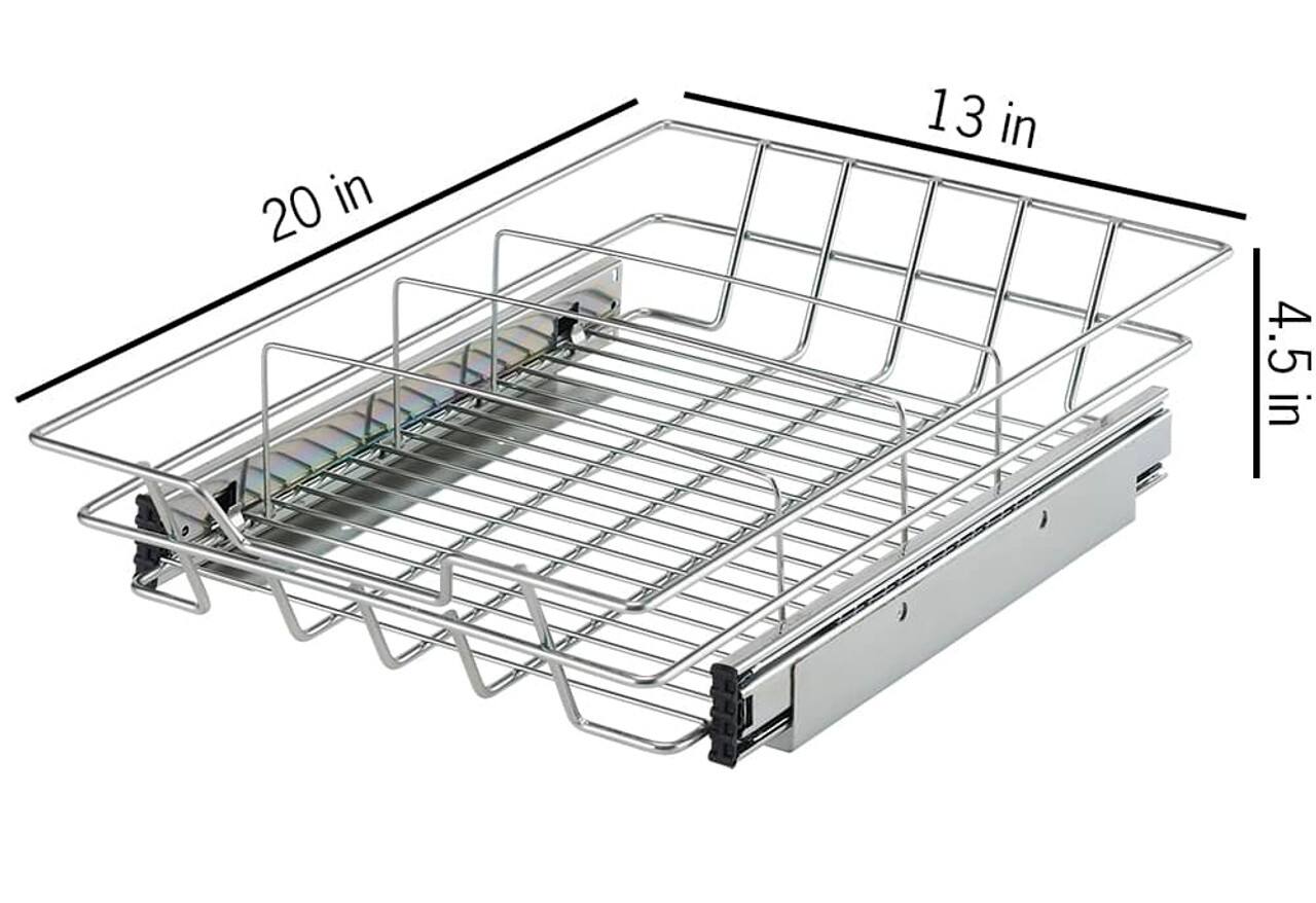 Alt View 13. TRINITY - PRO EcoStorage 13" Sliding Drawer 2-Pack Chrome - Chrome.