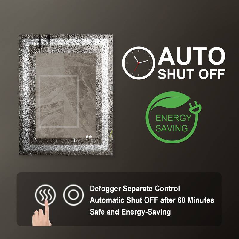 AUTO SHUT OFF ENERGY SAVING

Defogger Separate Control
Automatic Shut OFF after 60 Minutes
Safe and Energy-Saving