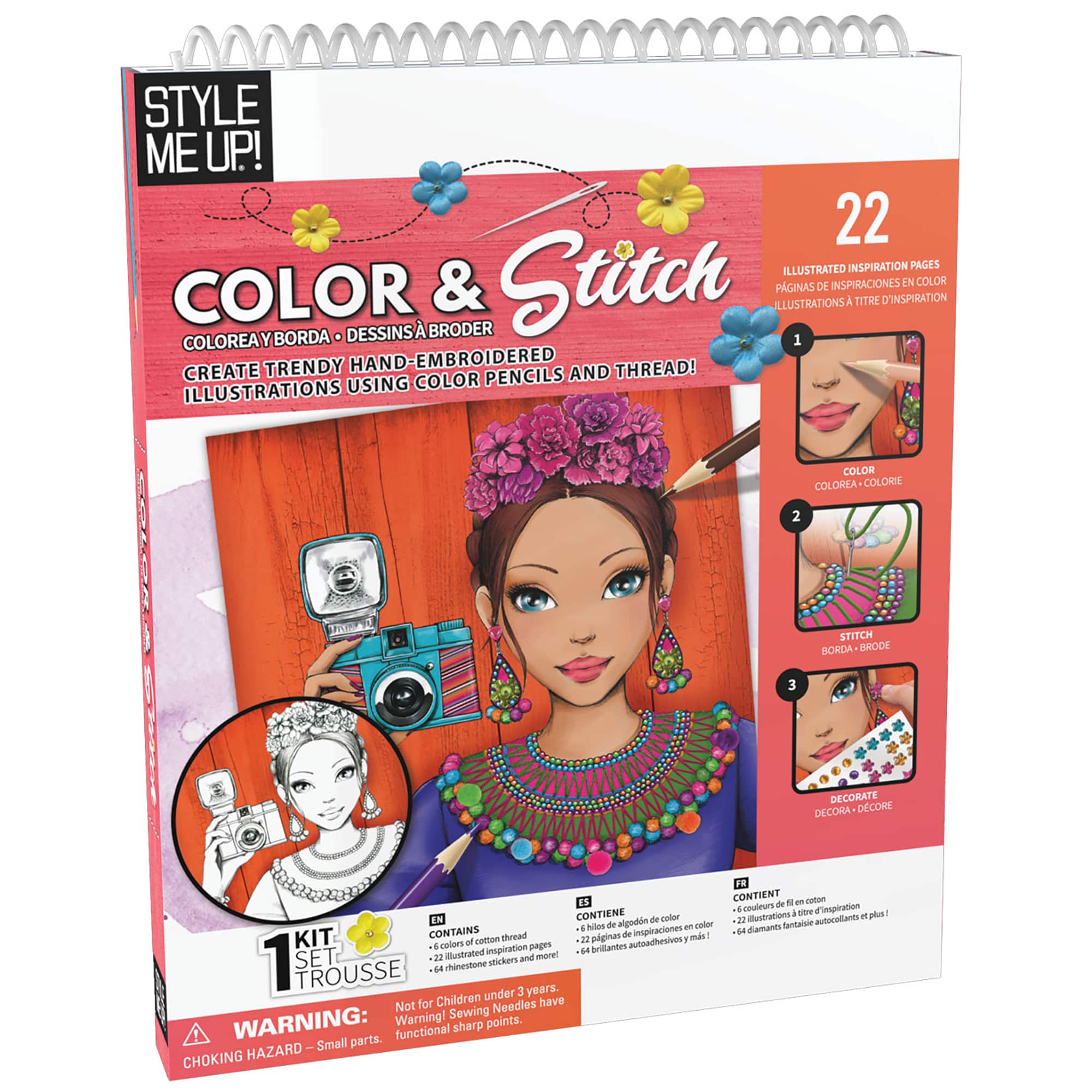 Spice Box - Style Me Up: Art Kit - Color & Stitch