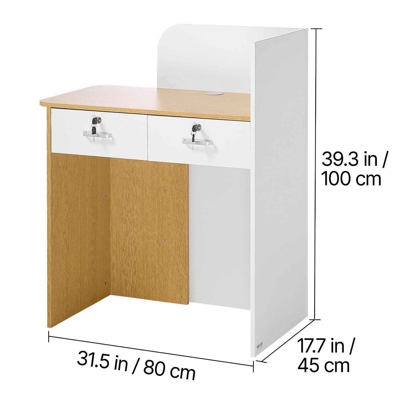 39.3 in / 100 cm  
31.5 in / 80 cm  
17.7 in / 45 cm