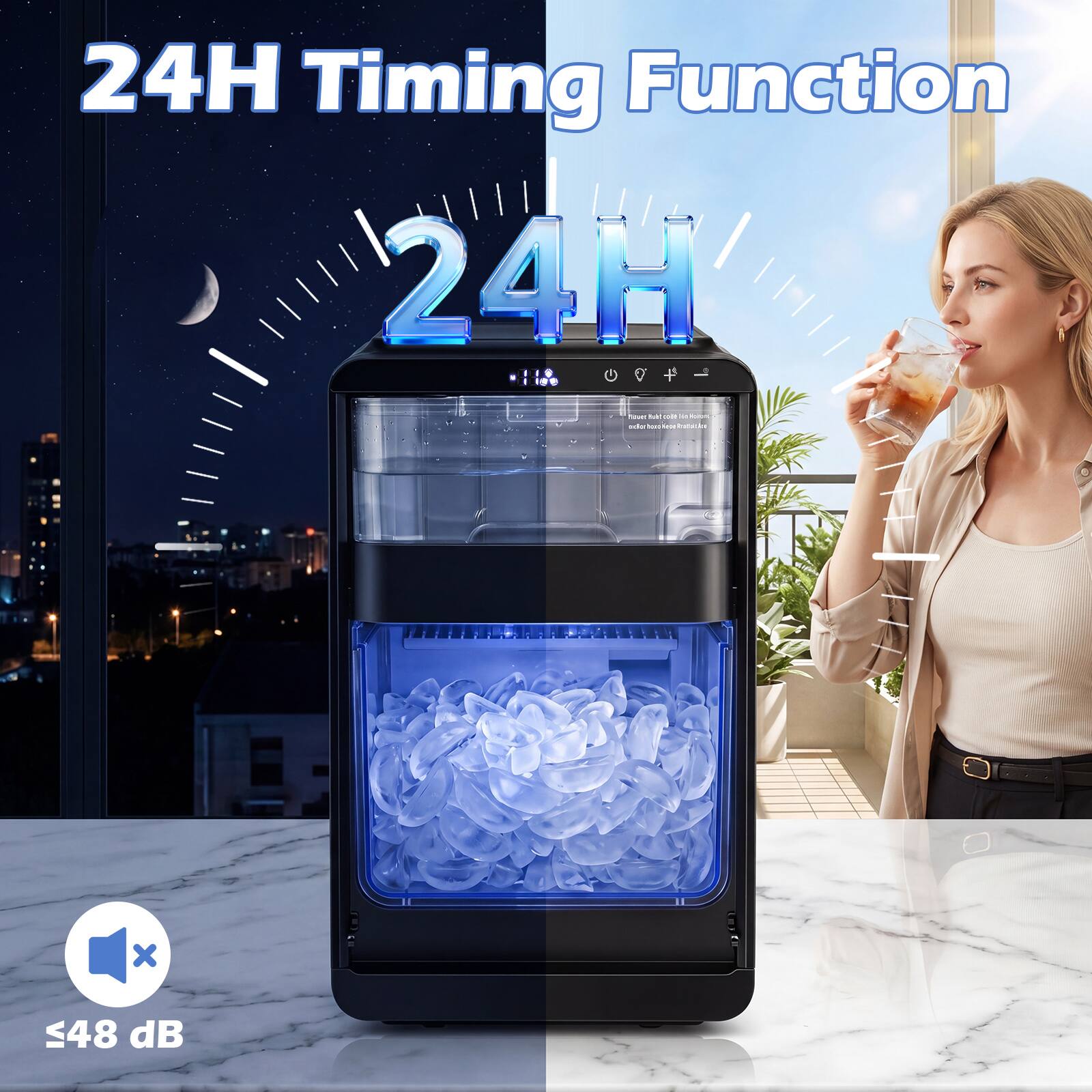 24H Timing Function  
≤48 dB