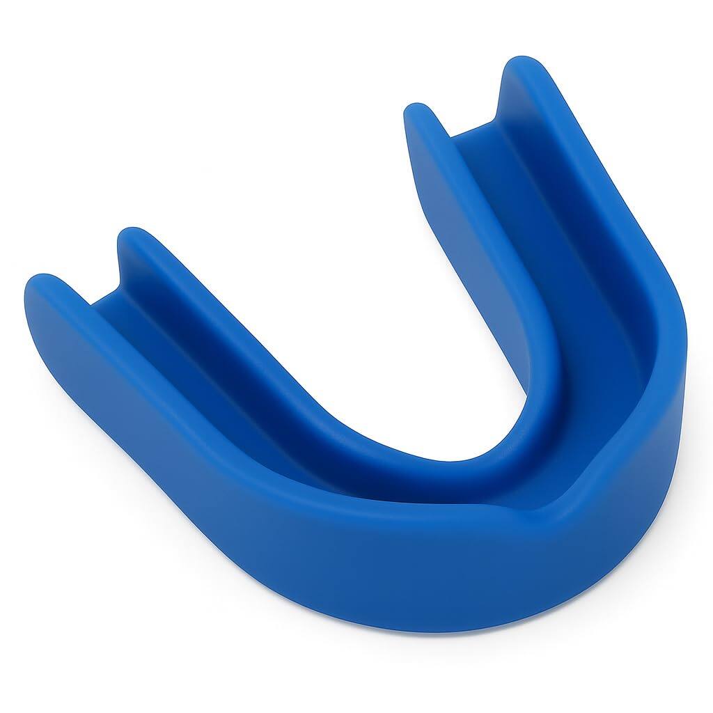 Alt View 2. Amber Sporting Goods - Junior Mouthpiece with Case for Kids 5–10, Custom Fit, Hygienic & Durable, Blue – Pack of 10 - Blue.