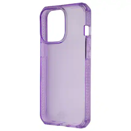Front. Itskins - ITSKINS Spectrum Clear Protective Case for iPhone 13 Pro - Purple - Purple.