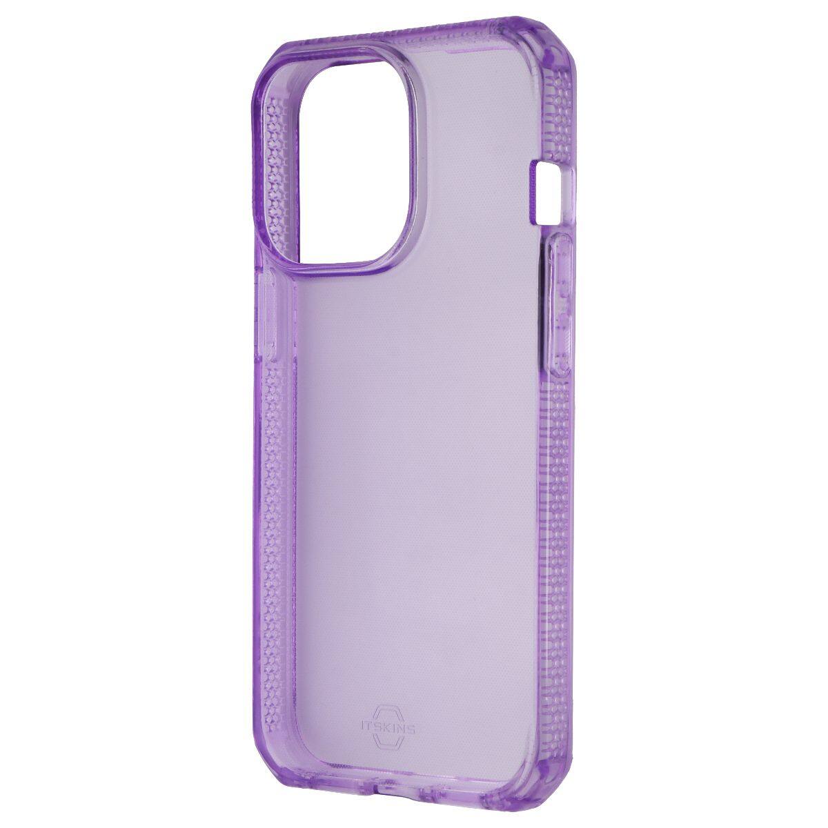 Front. Itskins - ITSKINS Spectrum Clear Protective Case for iPhone 13 Pro - Purple - Purple.